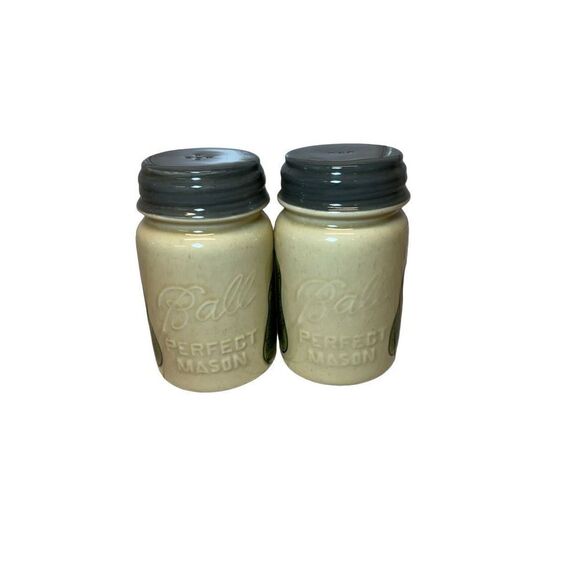 Vintage Hand-Painted Ball Mason Jar Pickle Shakers - Picture 7 of 7